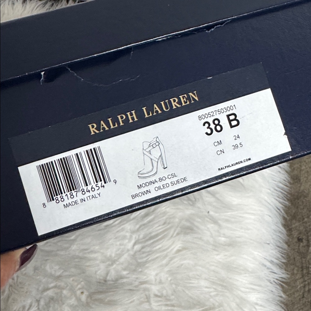 Ralph Lauren Purple Label Brown Suede Ankle Boots - Picture 11 of 11